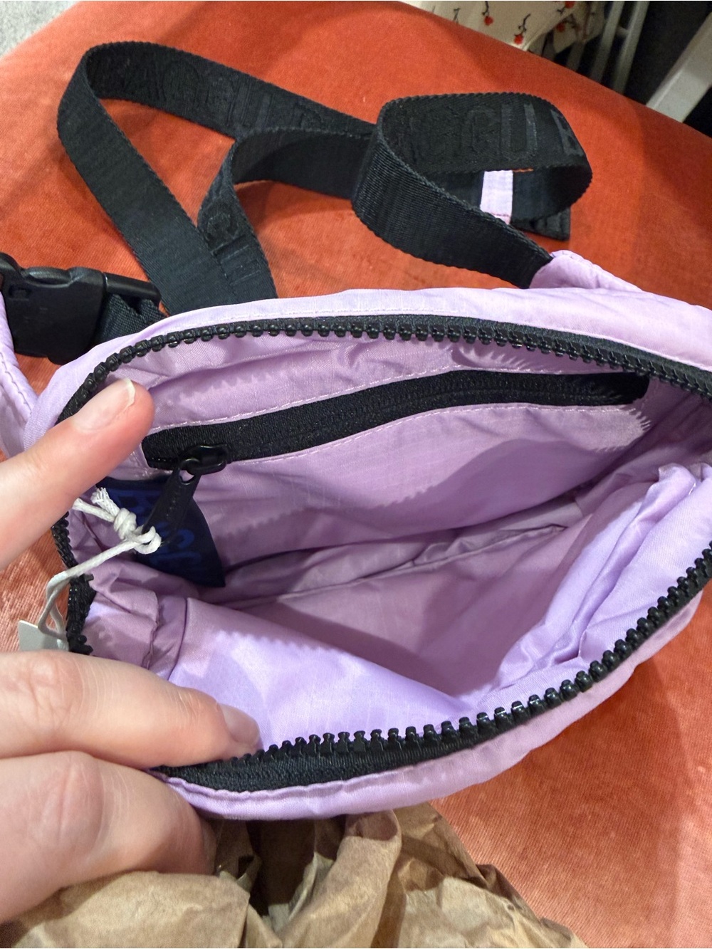 Baggu Puffy Fanny Pack in Lilac - Picture 3 of 3